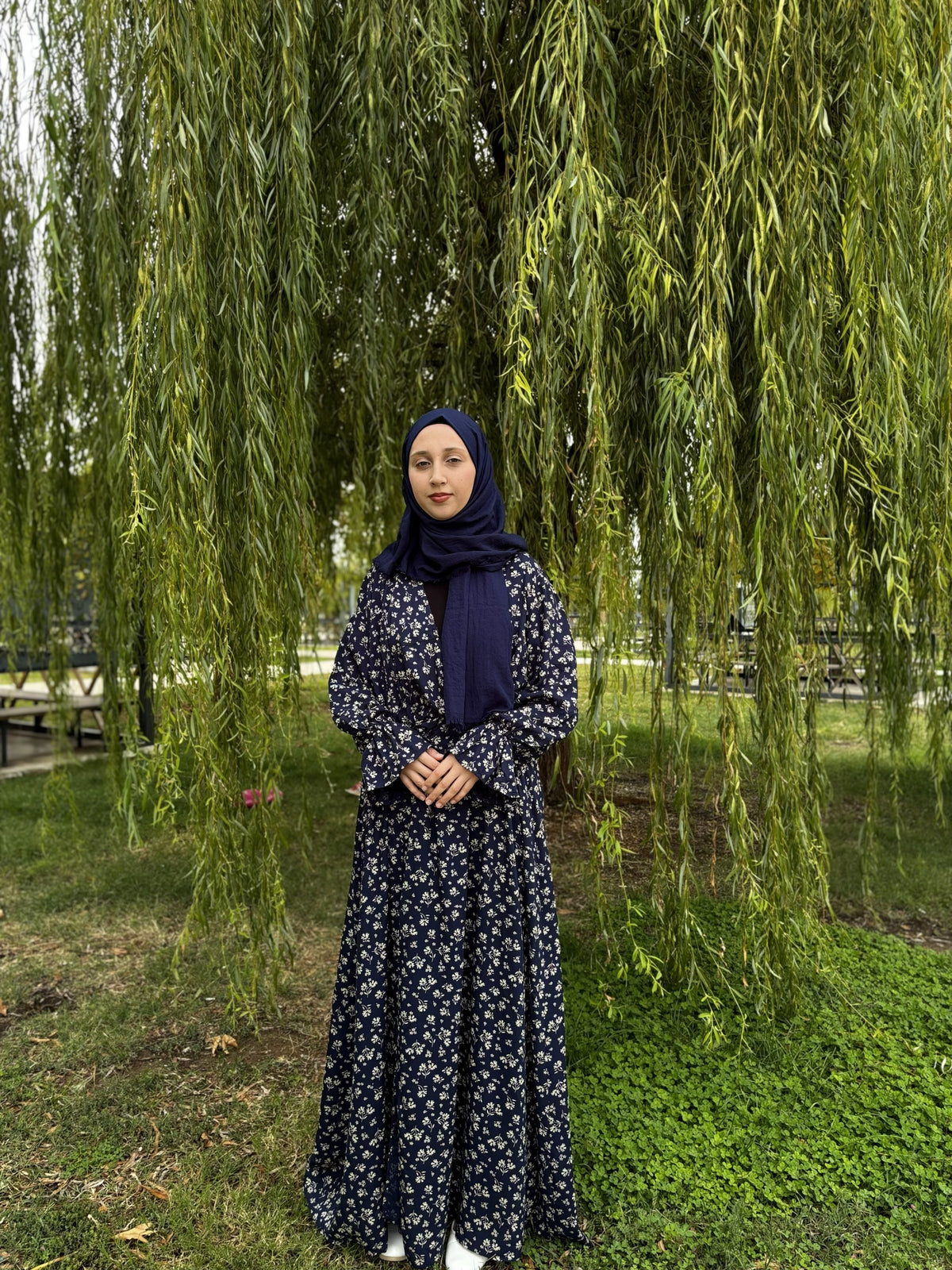 Namaz Elbisesi Çiçek Desenli